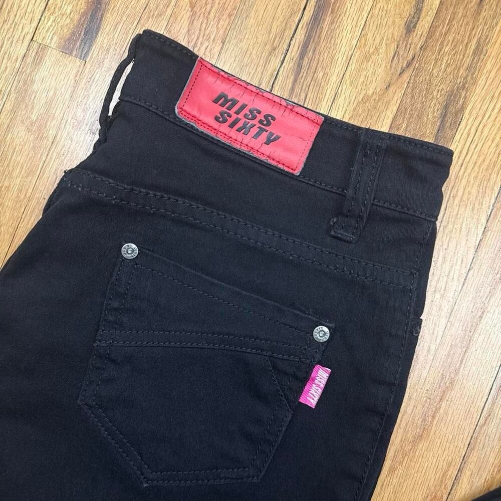 Miss-sixty Women's Black and Pink Jeans